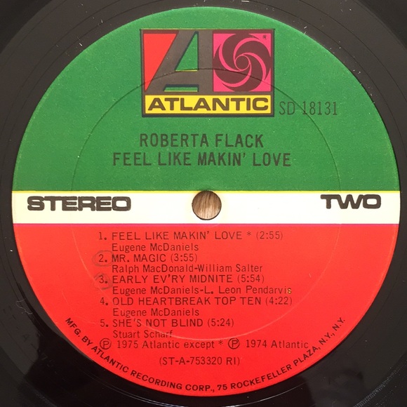 Roberta Flack - “Feel Like Makin’ Love” Vinyl LP - Picture 5 of 5